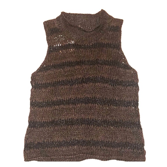 Oscar de la Renta Tops - Oscar de la Renta Raime Woven Sweater Vest Top M